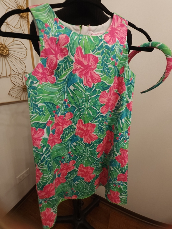 Tommy Bahama Other - Tommy Bahama Green & Pink Tropical Floral Dress